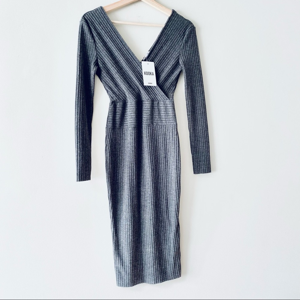 NWT Crossover Wrap Sweater Dress